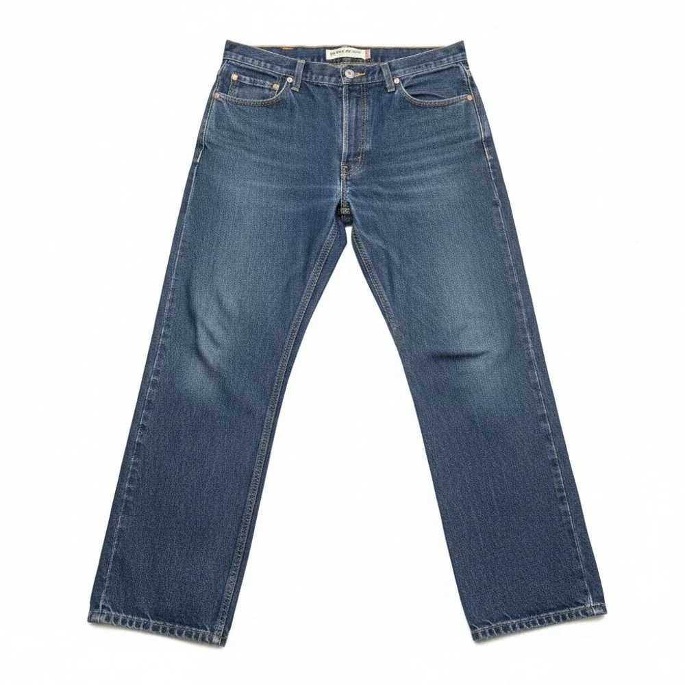 Levi's 505 Regular Fit Jeans Men's 36x30 Blue Denim Stonewash 100% Cotton Mexico